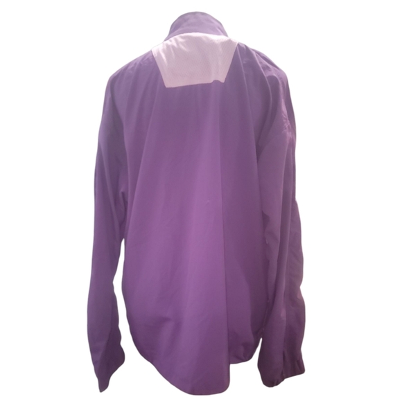 GUESS SPORT purple track jacket love potion reflective windbreaker small nwt - Picture 7 of 7